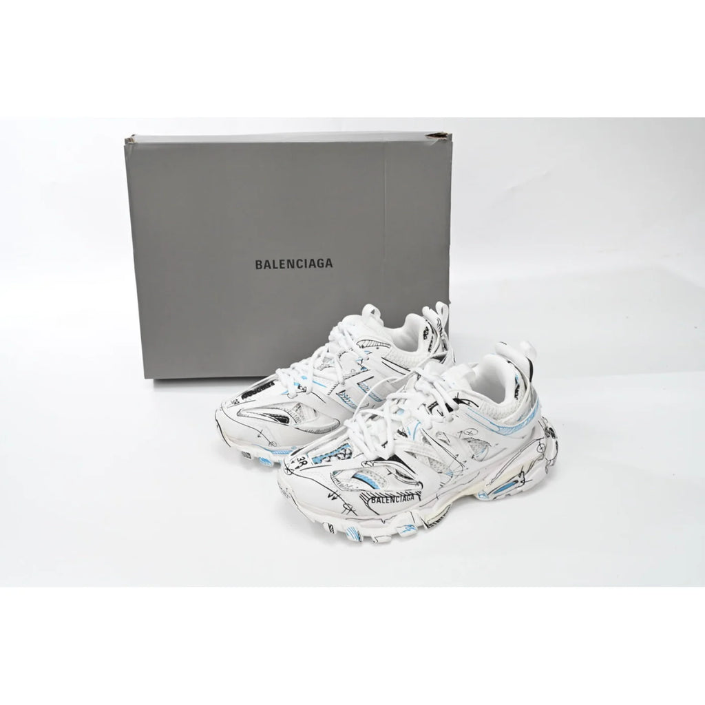 Balenciaga Track. Black Graffiti