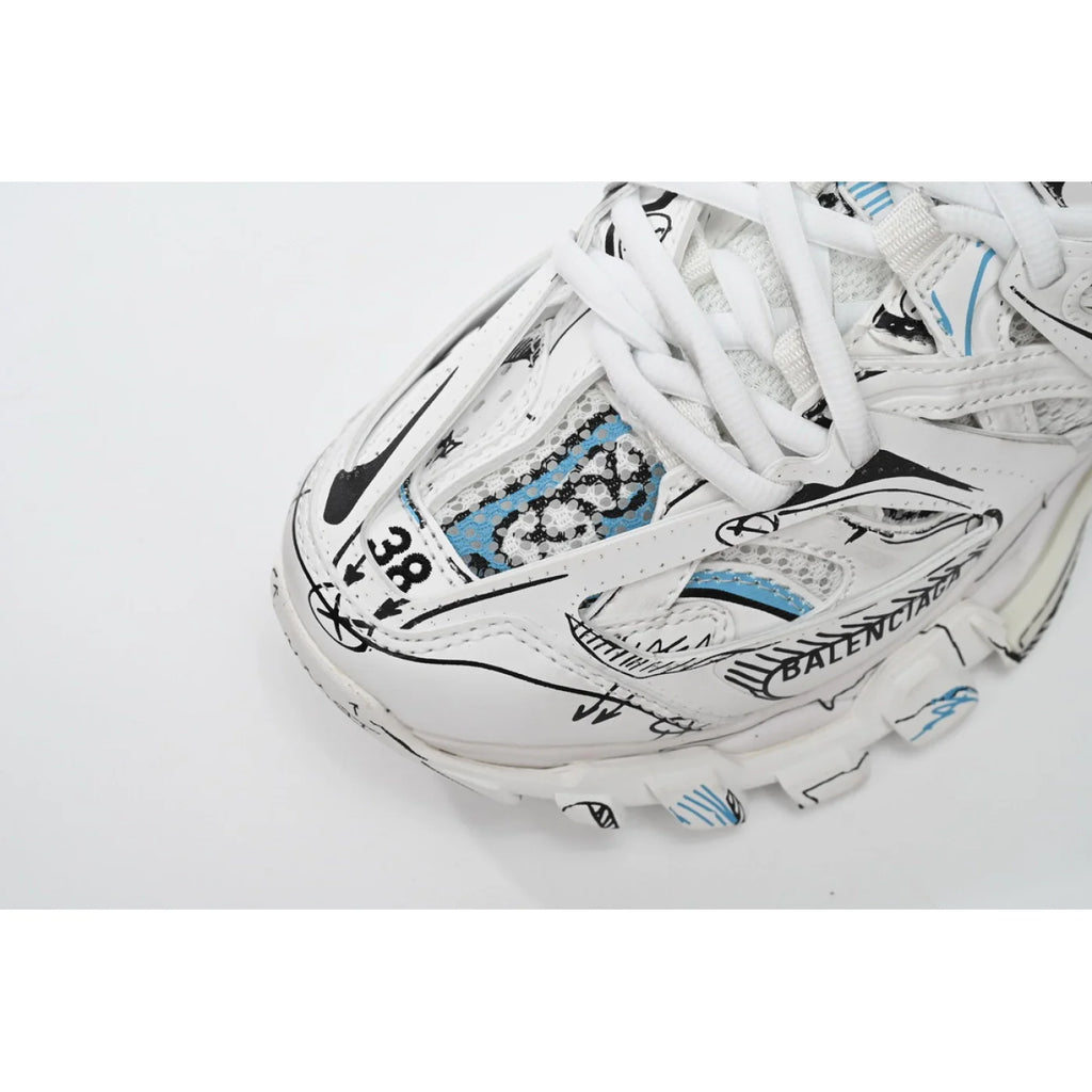 Balenciaga Track. Black Graffiti