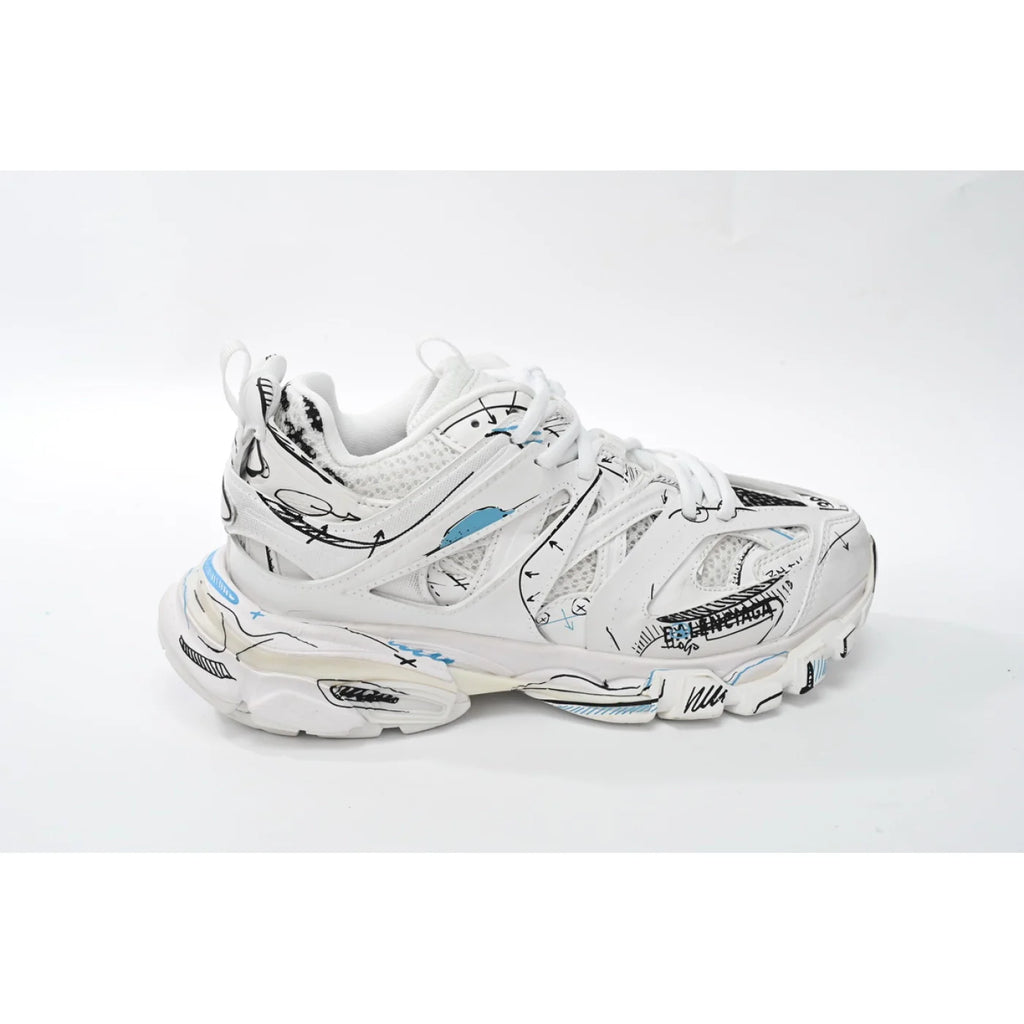 Balenciaga Track. Black Graffiti