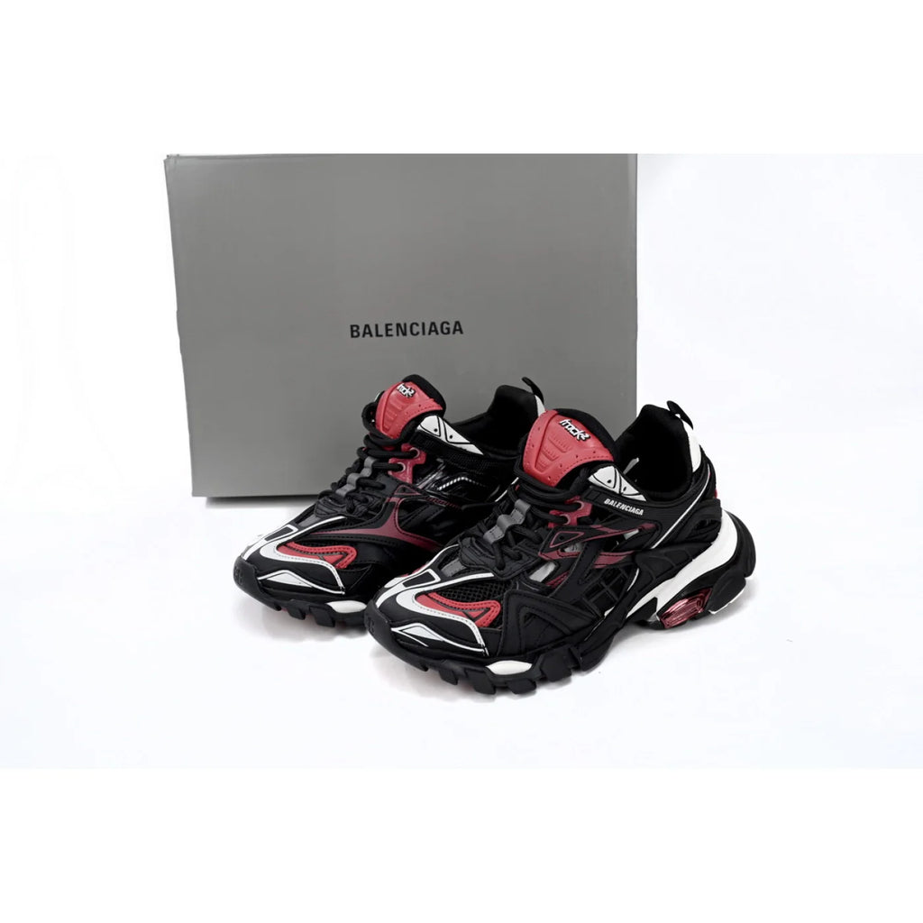 Balenciaga Track 2 Sneaker Military Black White Red