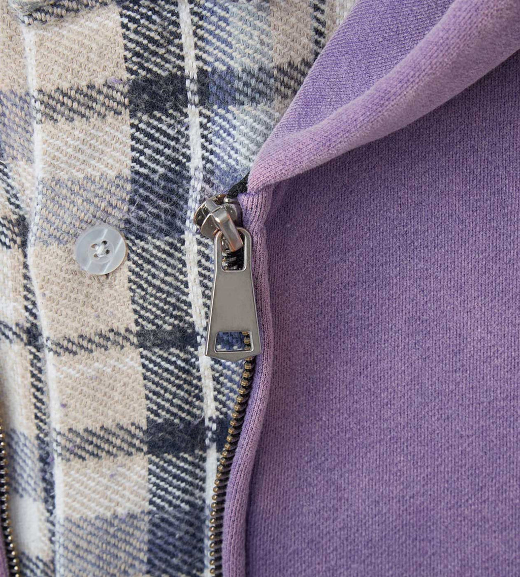 GV Gallery Flannel Zip Up Hoodie