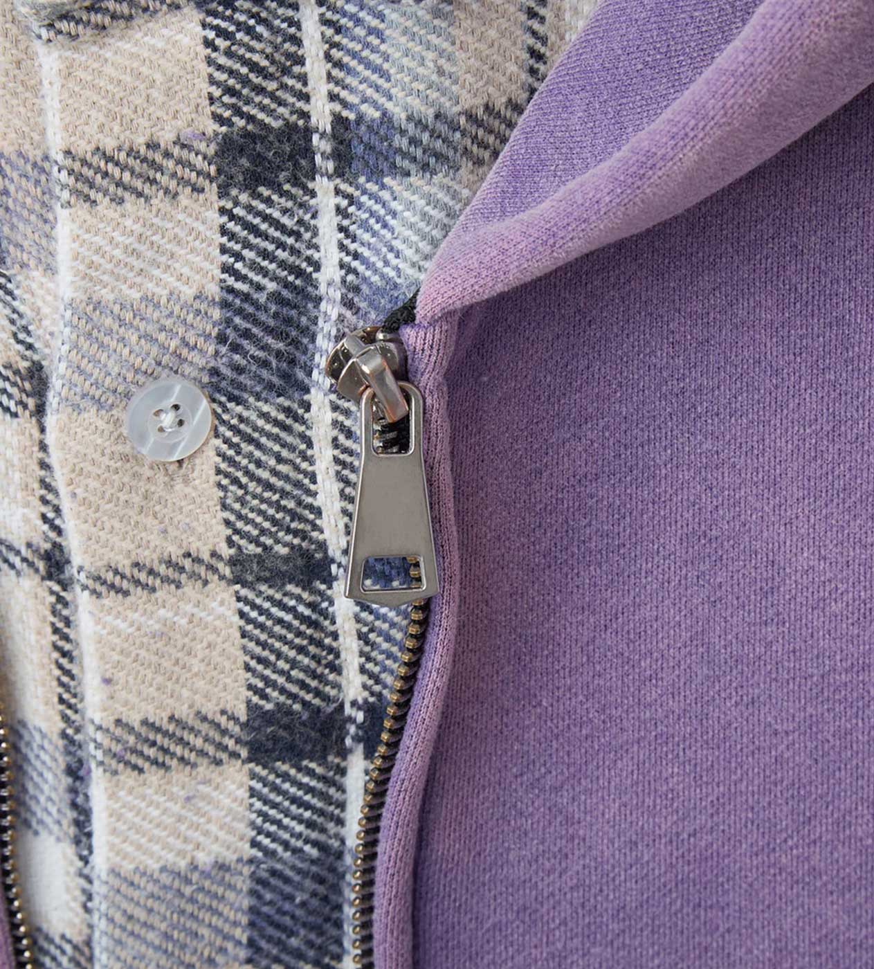 GV Gallery Flannel Zip Up Hoodie