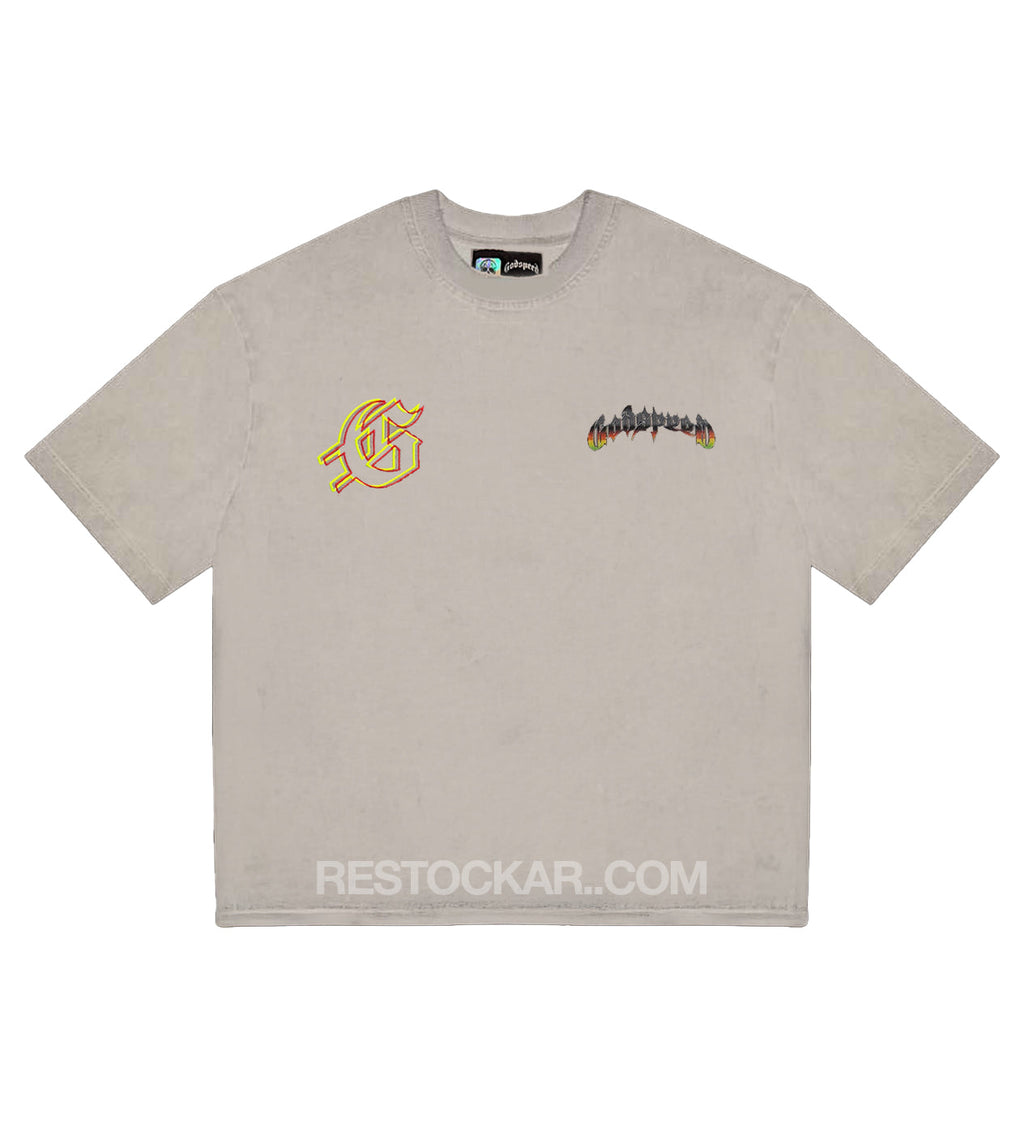 Godspeed Biker Nation Tee Clay