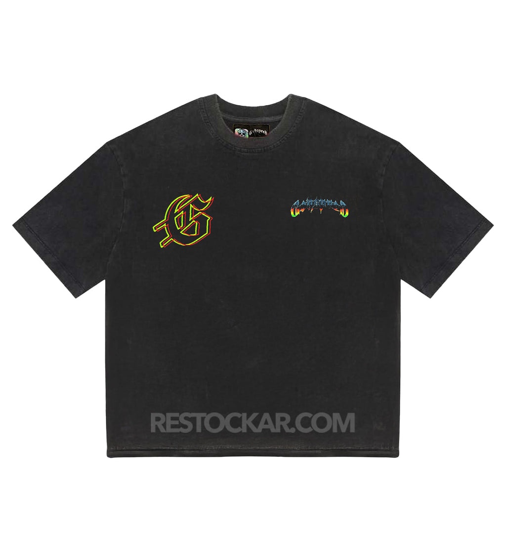 Godspeed Biker Nation Tee Washed Black