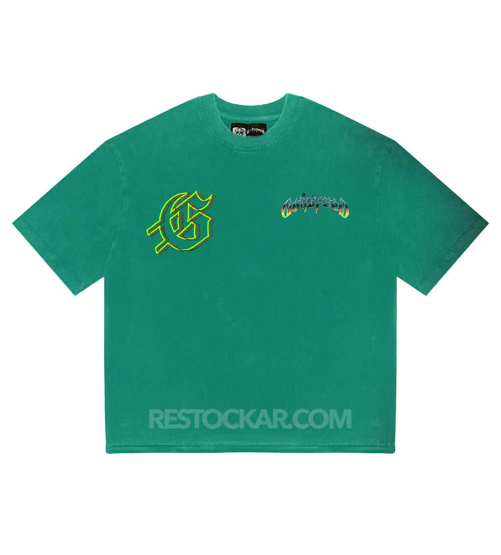 Godspeed Biker Nation Tee Shamrock Green