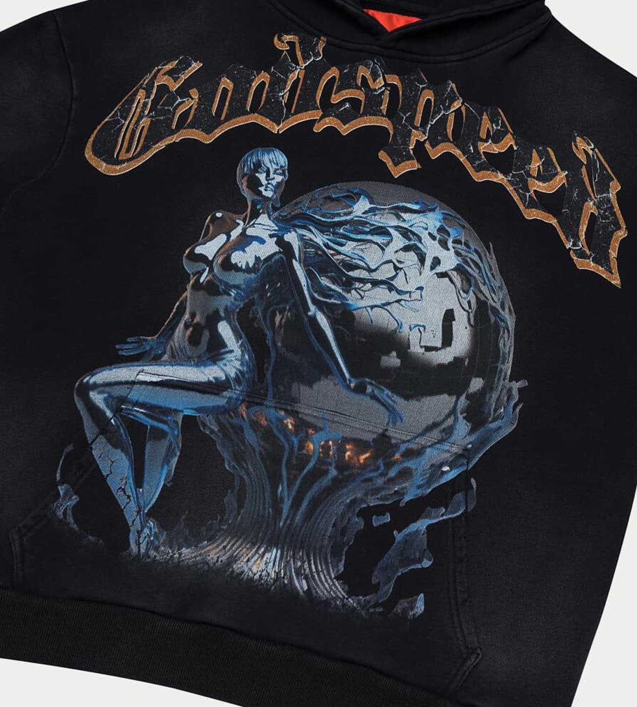 Godspeed Chrome Seduction Hoodie Black Wash
