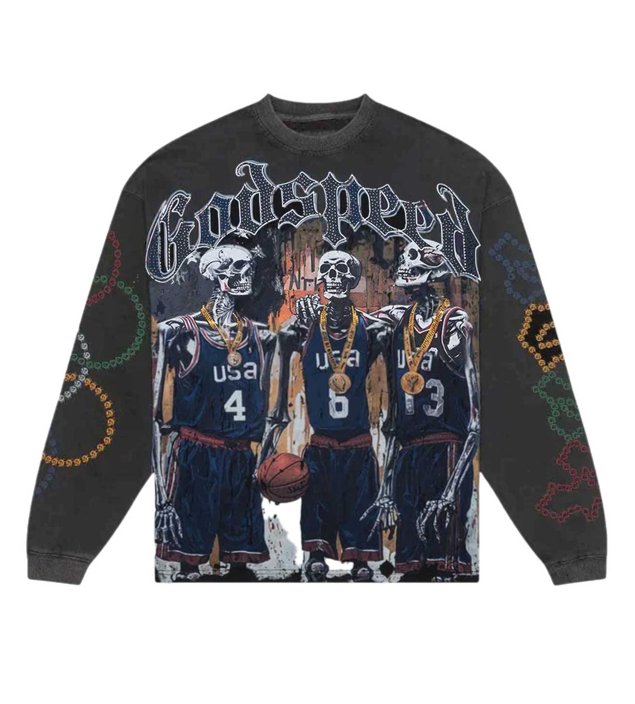 Godspeed Dream Team VVS L/S Tee Black Wash