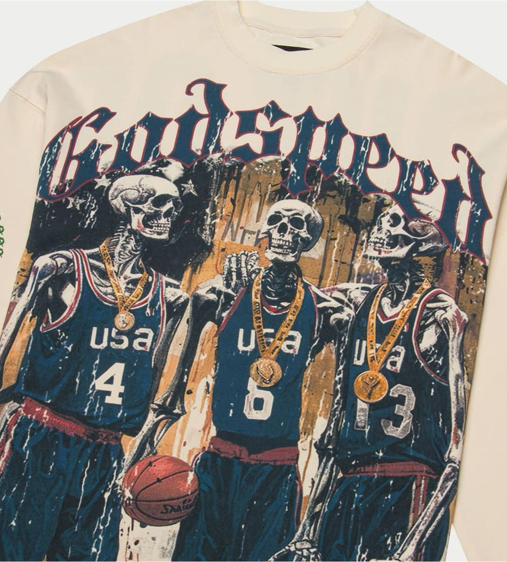 Godspeed Dream Team '24 L/S Tee Bone