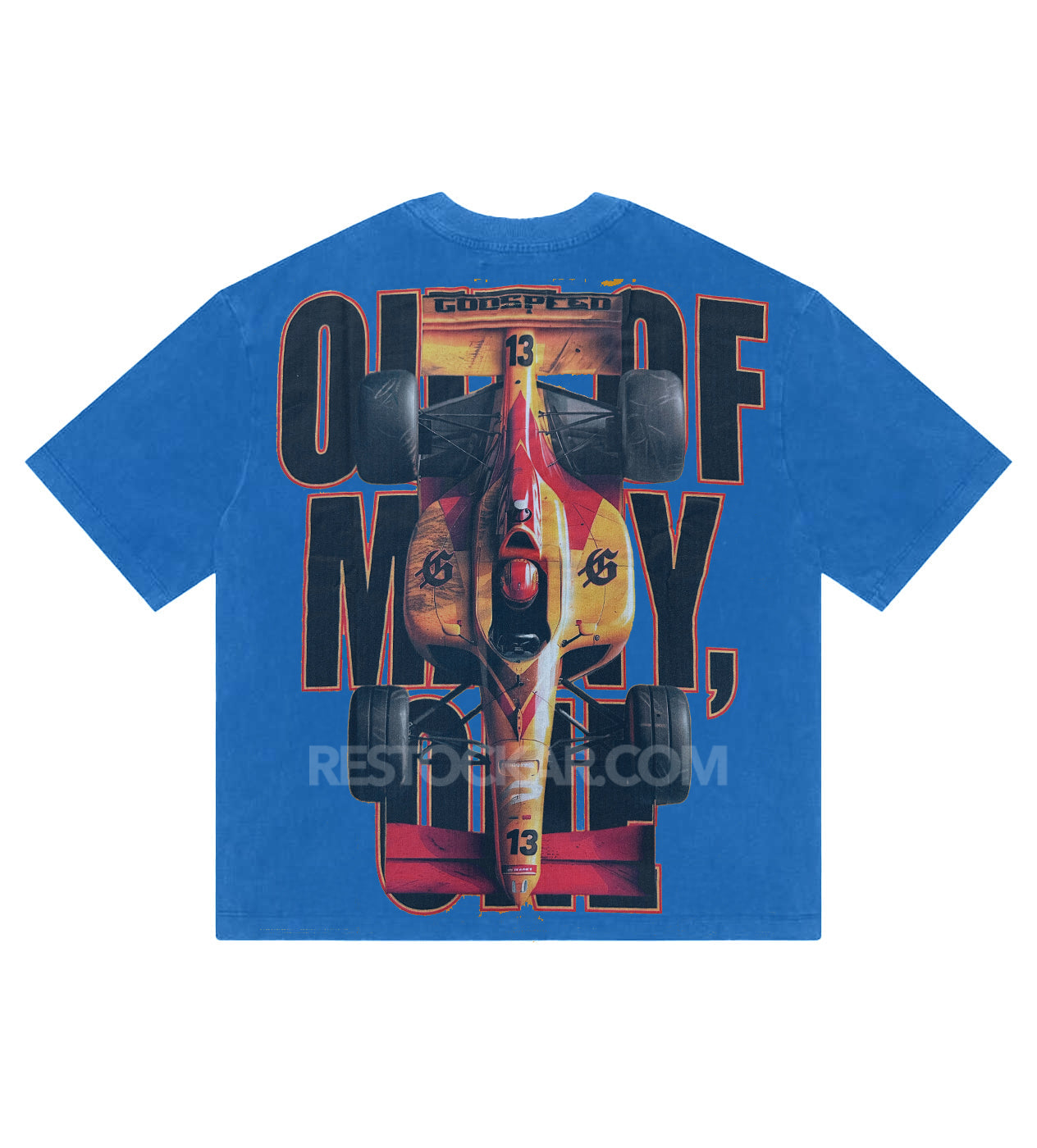 Godspeed F1 Finish Line Tee Blue Wash