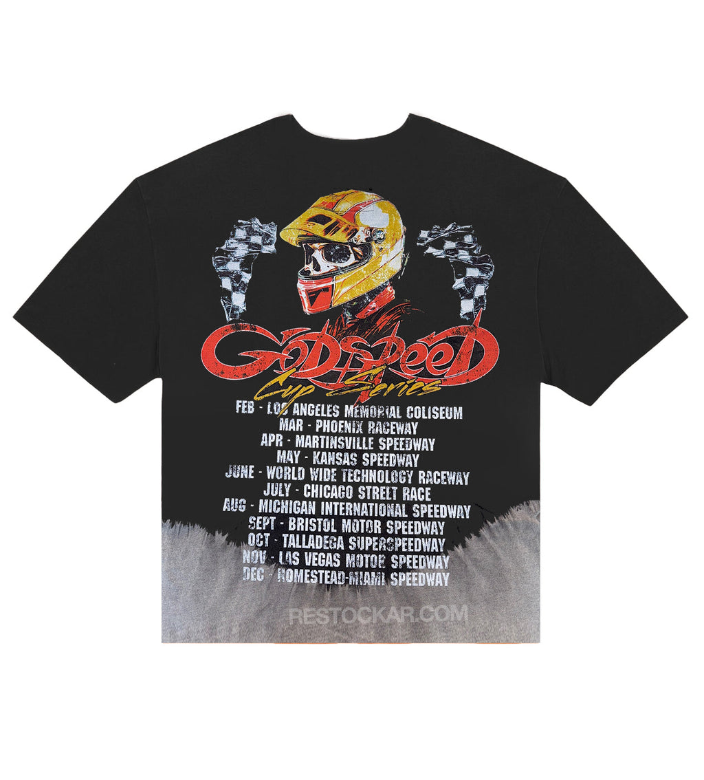 Godspeed FTW Tee Black Bleached Wash