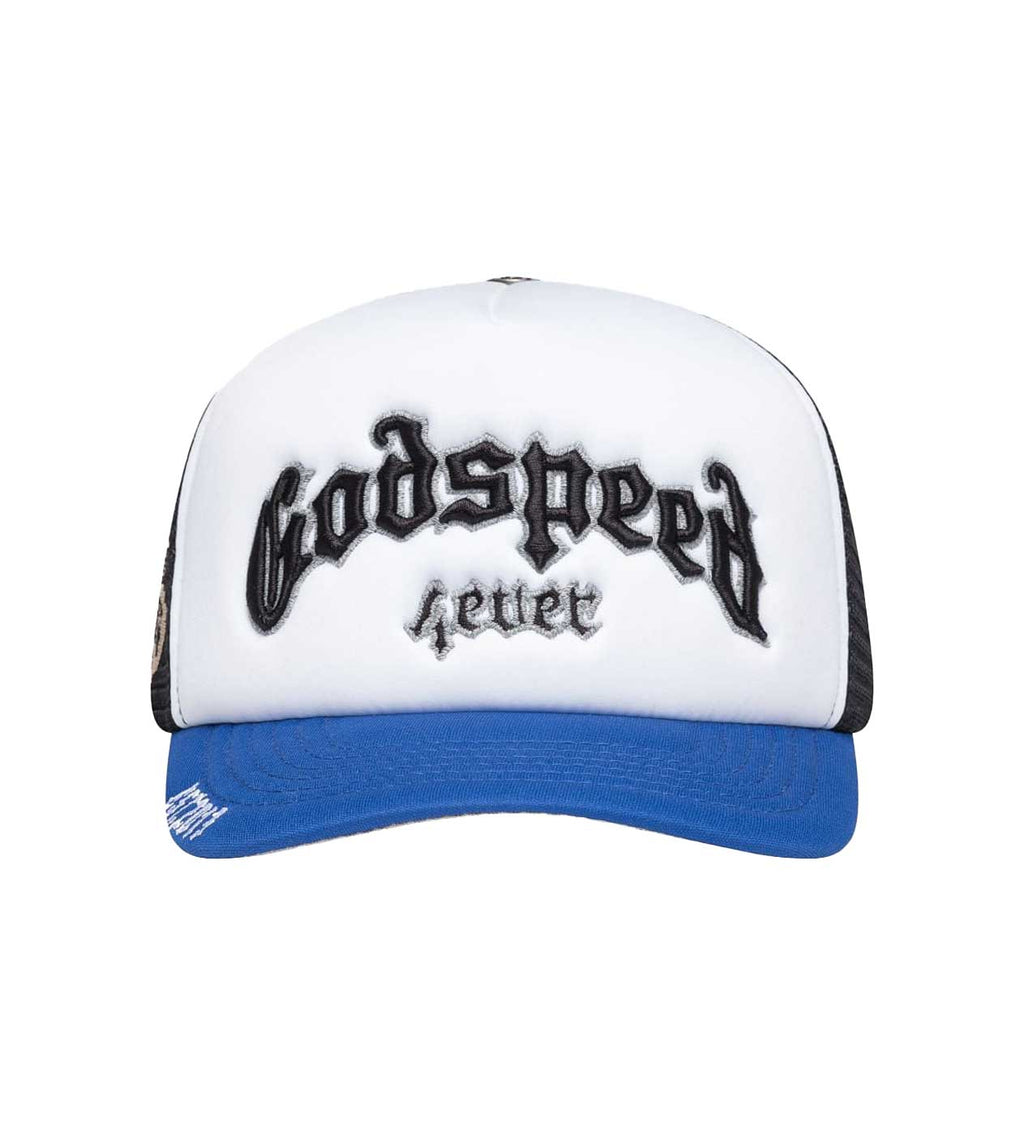 Godspeed Forever Trucker Hat Black Royal