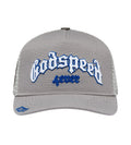 Godspeed Forever Trucker Hat Grey/Royal Blue