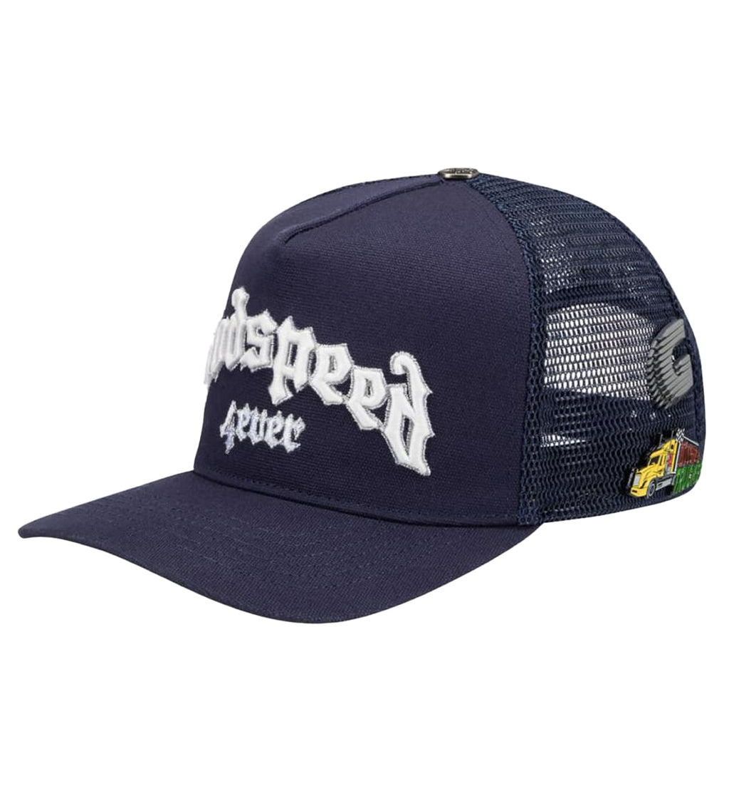 Godspeed Forever Trucker Hat Navy