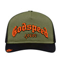 Godspeed Forever Trucker Hat Olive/Orange