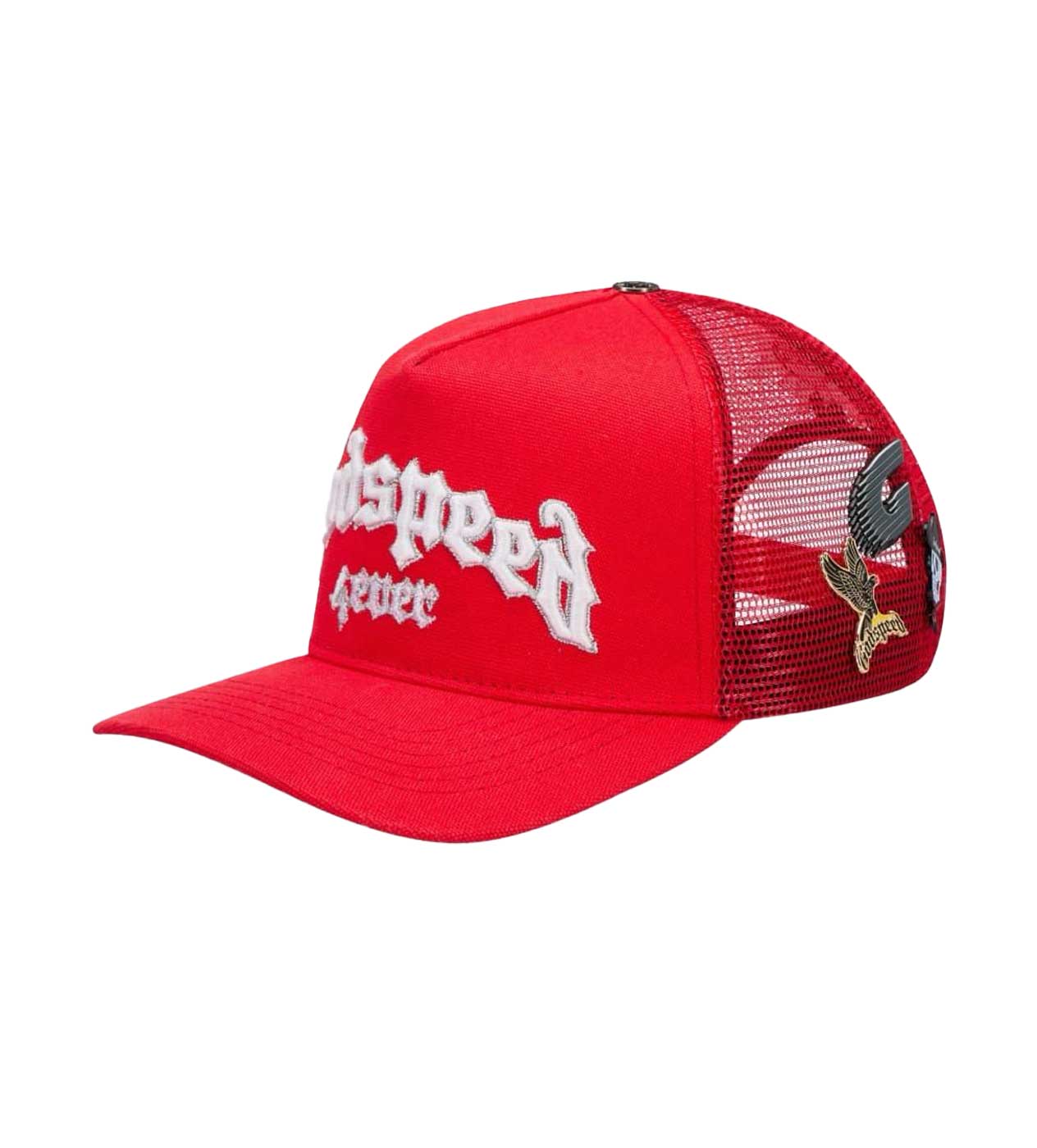 Godspeed Forever Trucker Hat Red