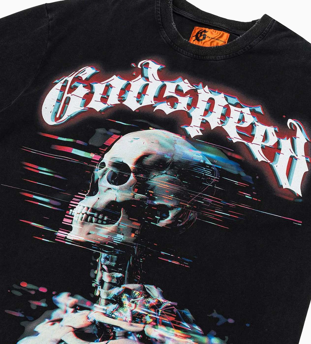 Godspeed Glitchy Tee Black