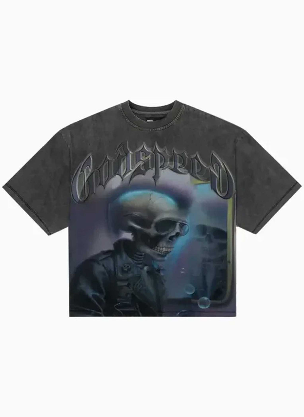 Godspeed Man in the Mirror Tee Grey Wash