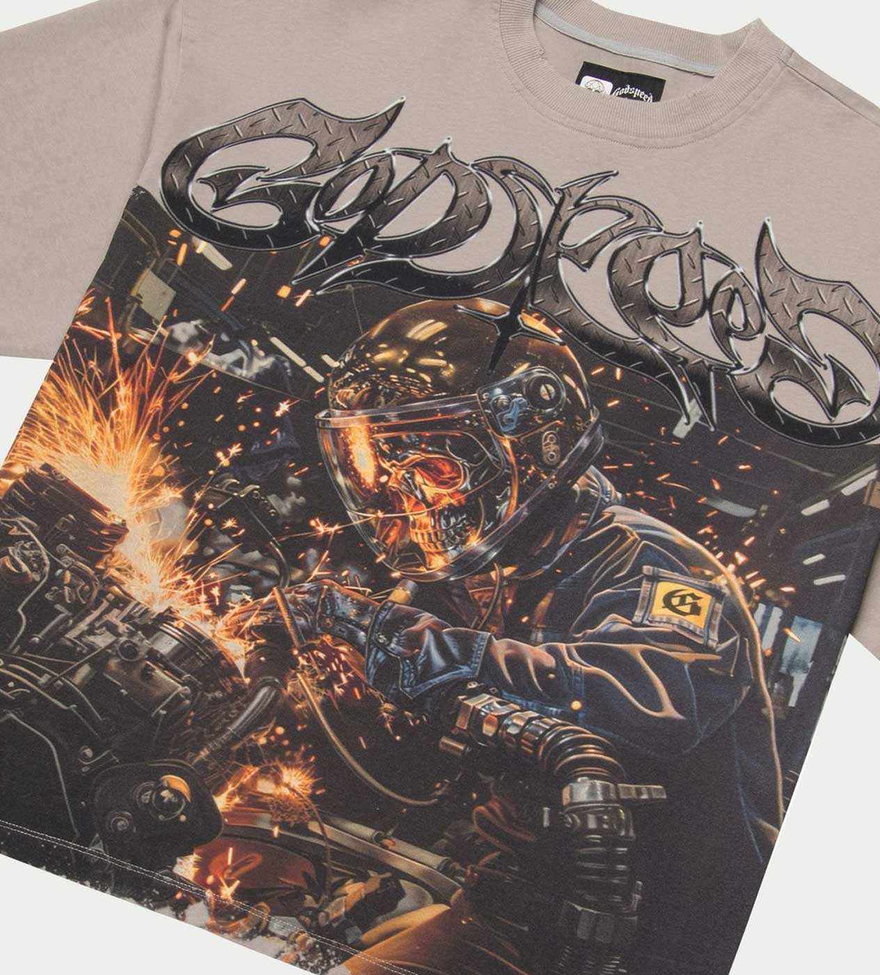 Godspeed Steel Sharpens Steel Tee Clay