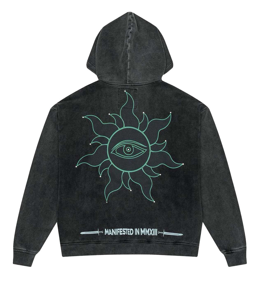 Godspeed Sunken Liberty Zip Up Hoodie Washed Grey