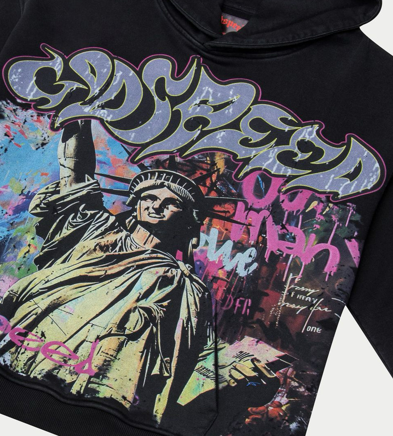 Godspeed Vandal Hoodie Washed Black