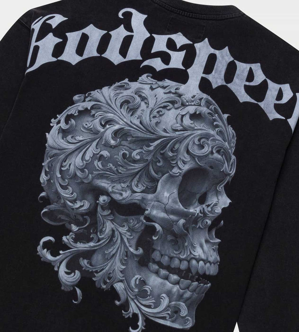 Godspeed Grail L/S Tee Washed Black