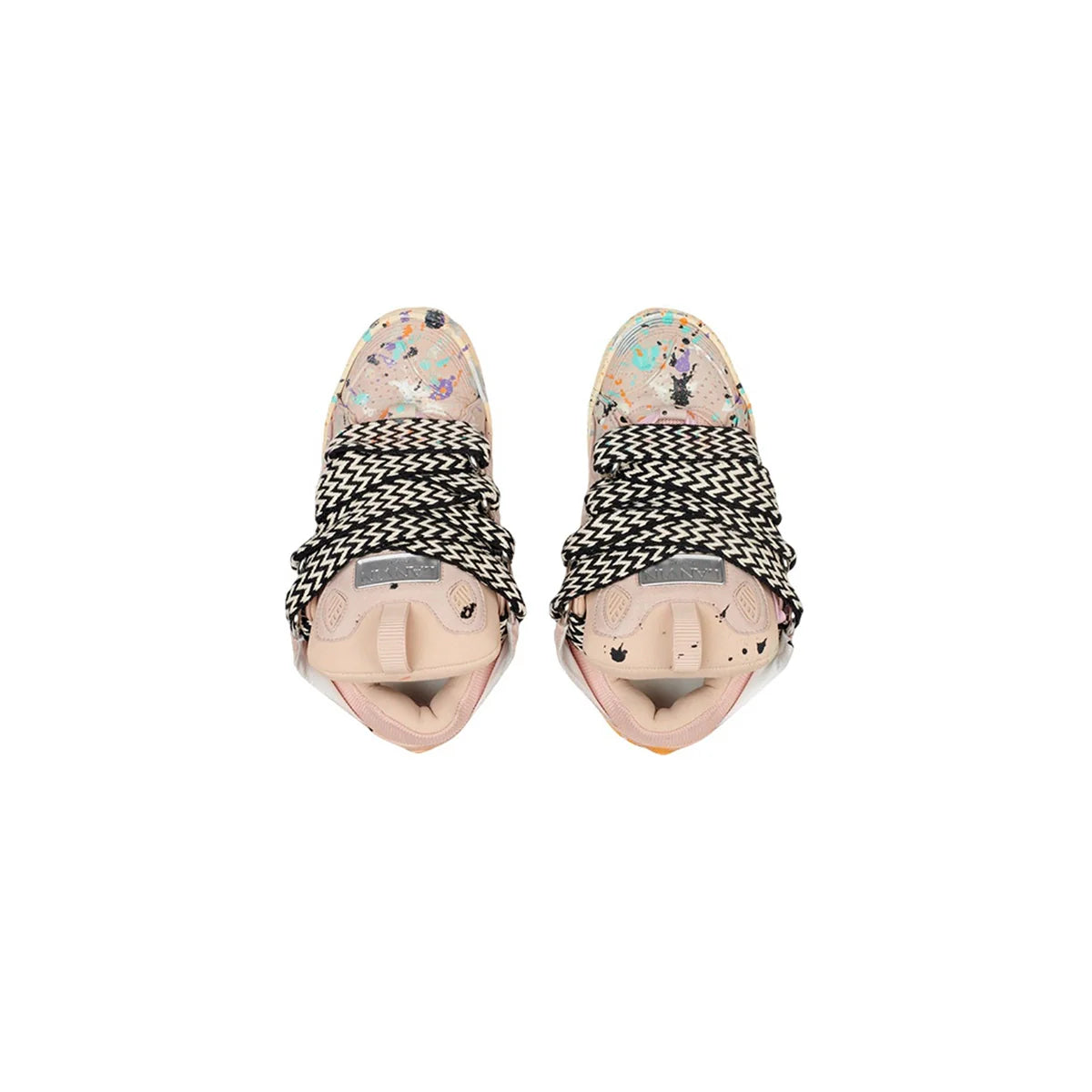 Gallery Dept. x Lanvin Wmns Curb Light Sneakers 'Paint Drip - Pale Pink'