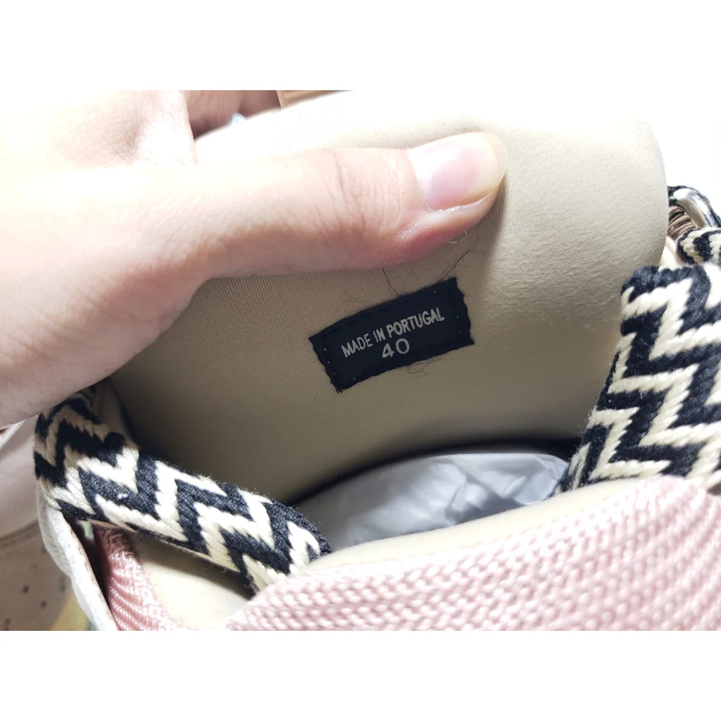 Gallery Dept. x Lanvin Wmns Curb Light Sneakers 'Paint Drip - Pale Pink'
