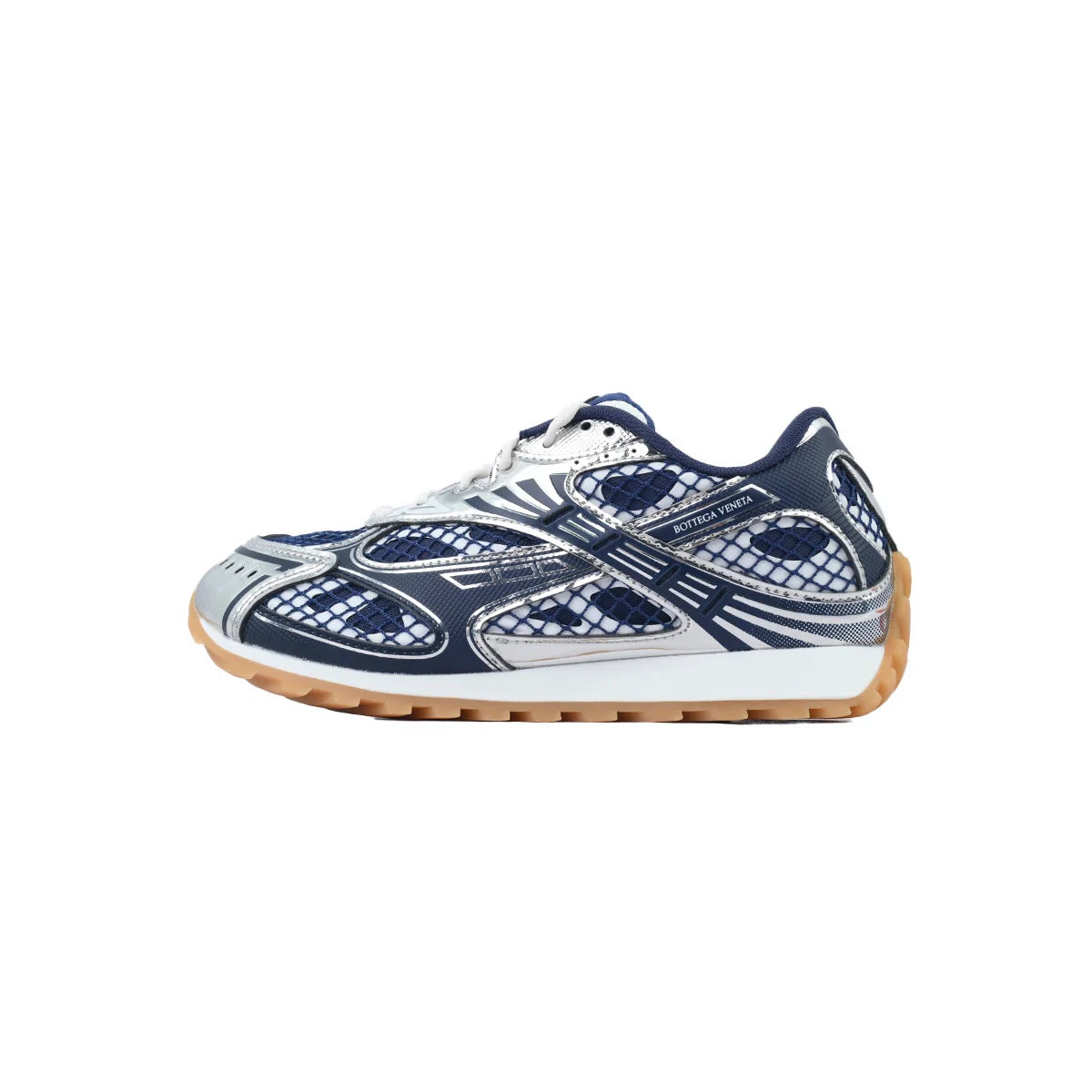 Bottega Veneta Orbit Deep Blue Silver