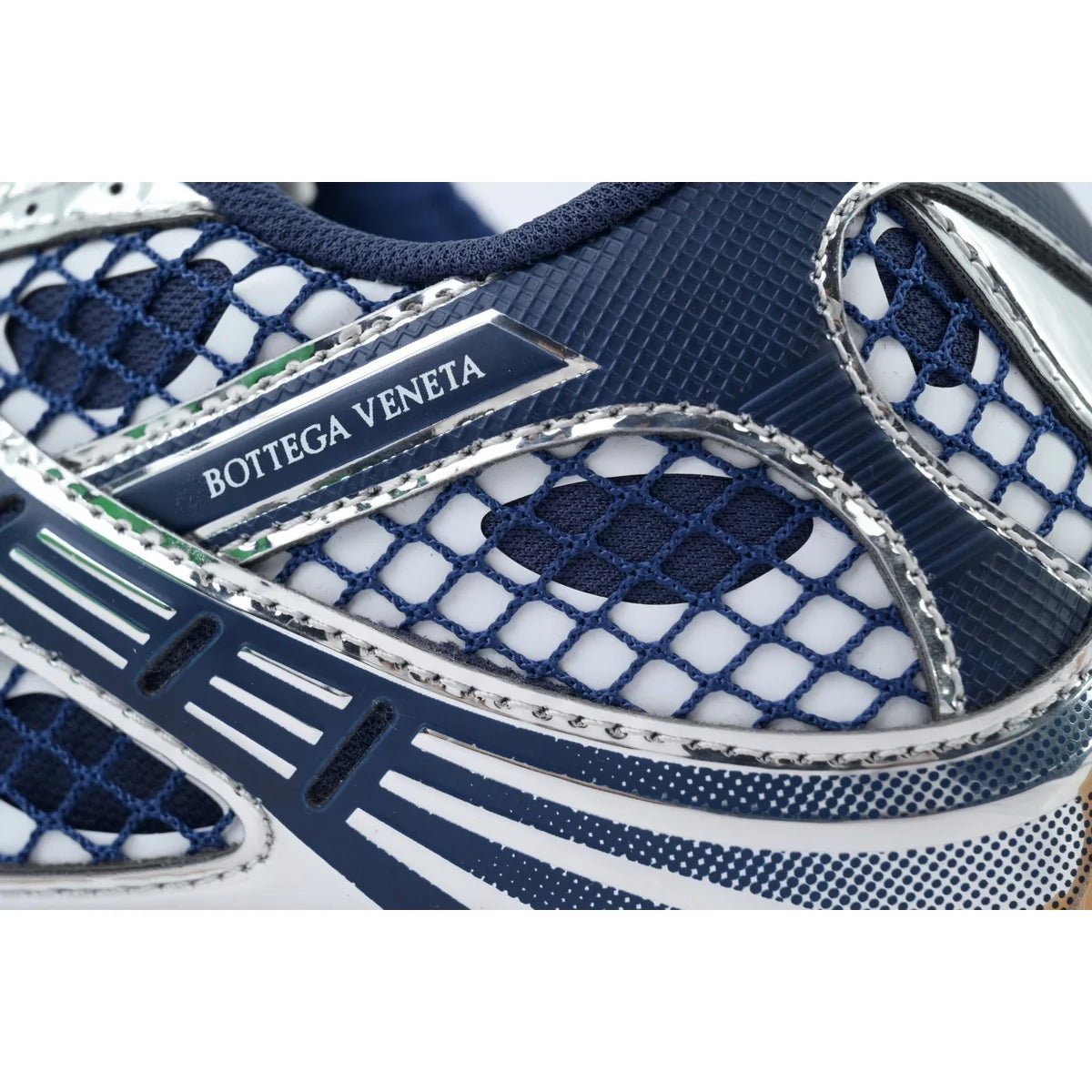 Bottega Veneta Orbit Deep Blue Silver