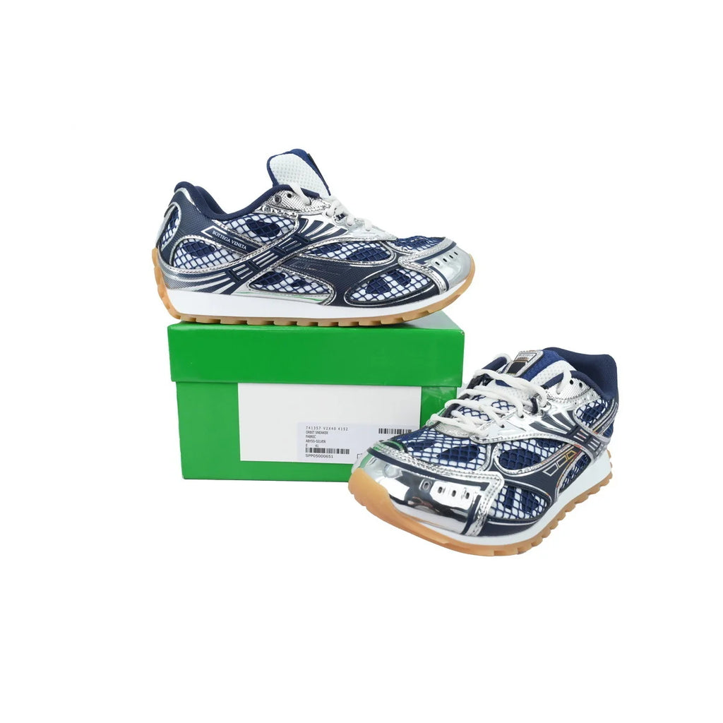 Bottega Veneta Orbit Deep Blue Silver