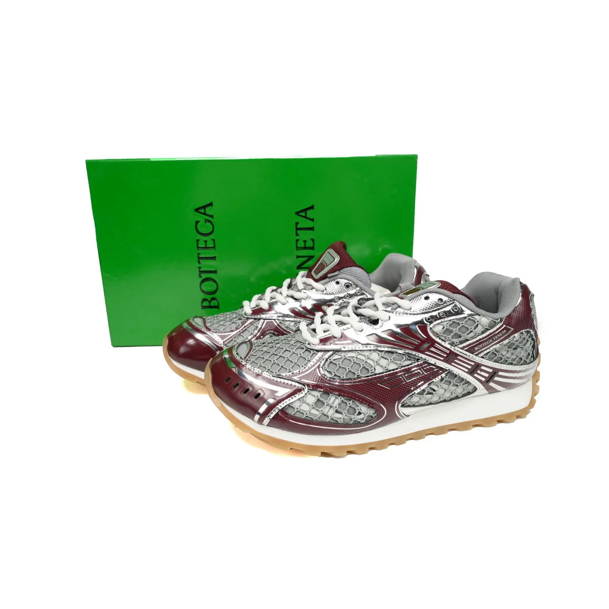Bottega Veneta Orbit Wine Red