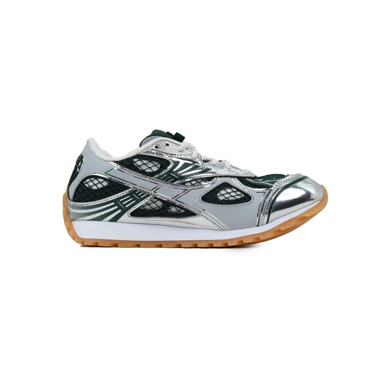 Bottega Veneta Orbit Dark Green Silver