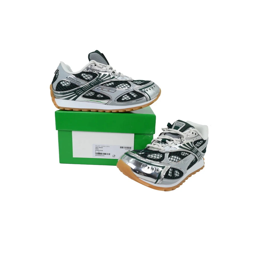 Bottega Veneta Orbit Dark Green Silver