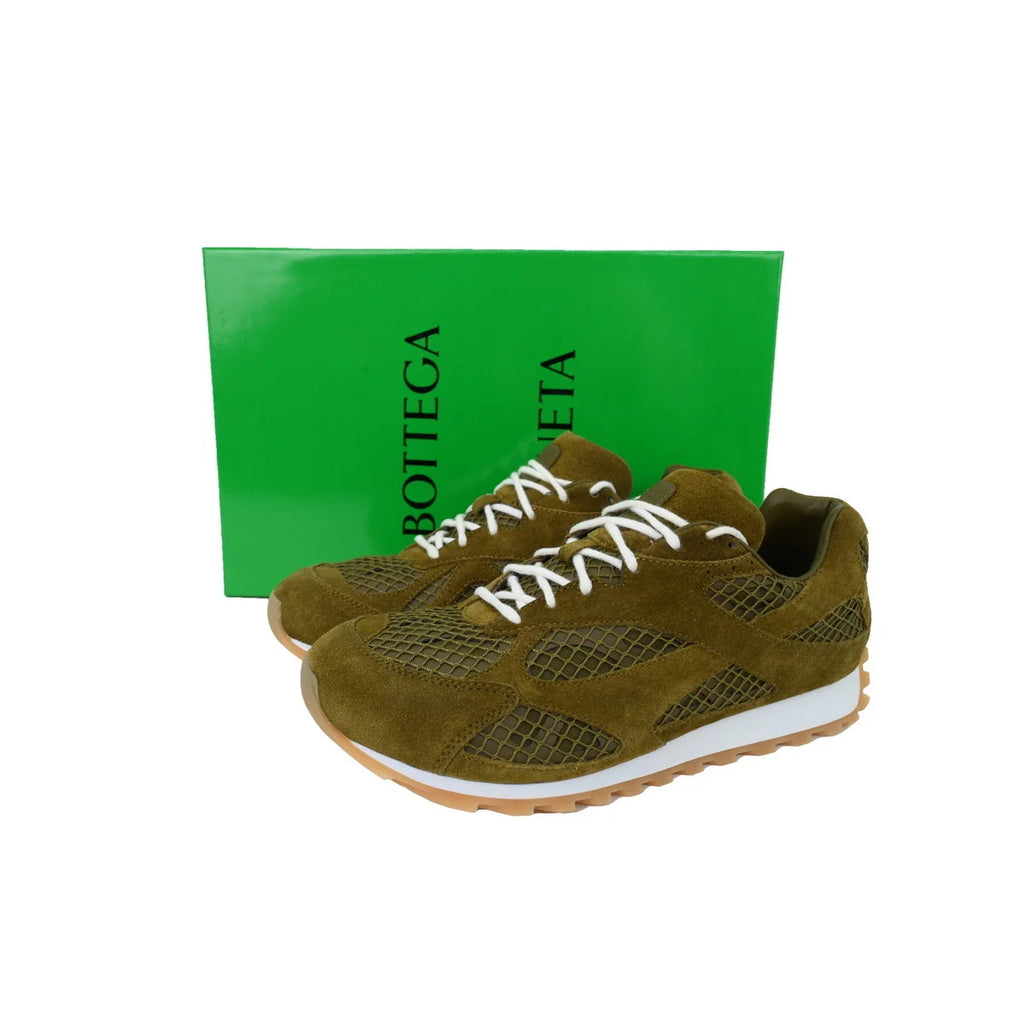Bottega Veneta Orbit Suede Green