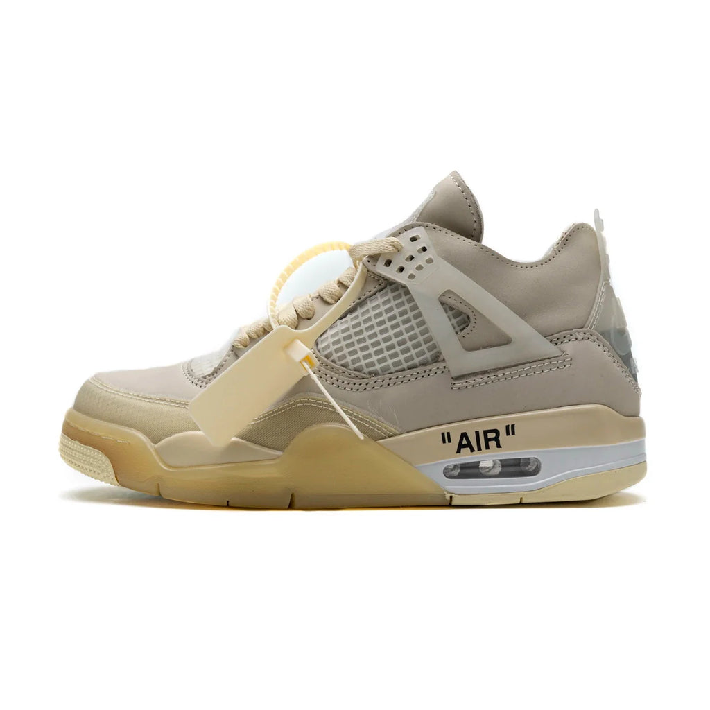 OFF White x Air Jordan 4 Retro Sail