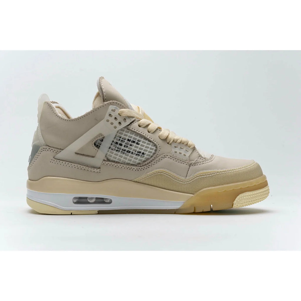 OFF White x Air Jordan 4 Retro Sail