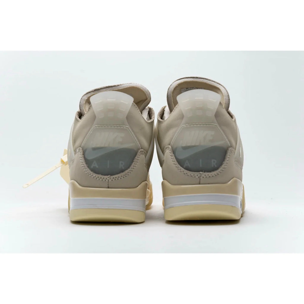 OFF White x Air Jordan 4 Retro Sail