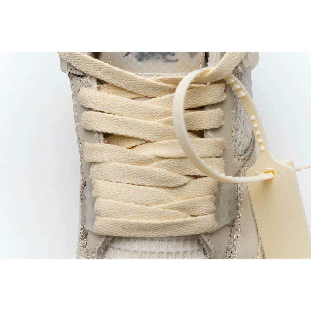OFF White x Air Jordan 4 Retro Sail