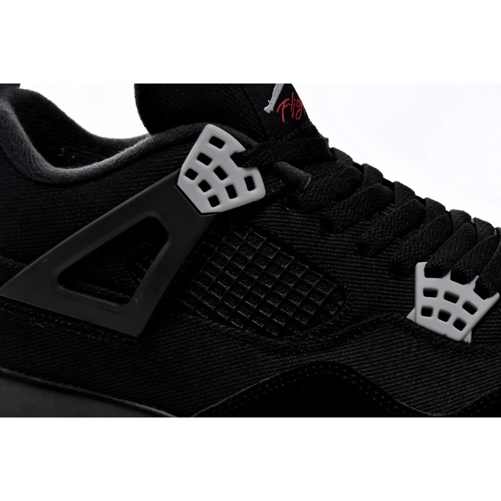 Air Jordan 4 Retro Black Canvas
