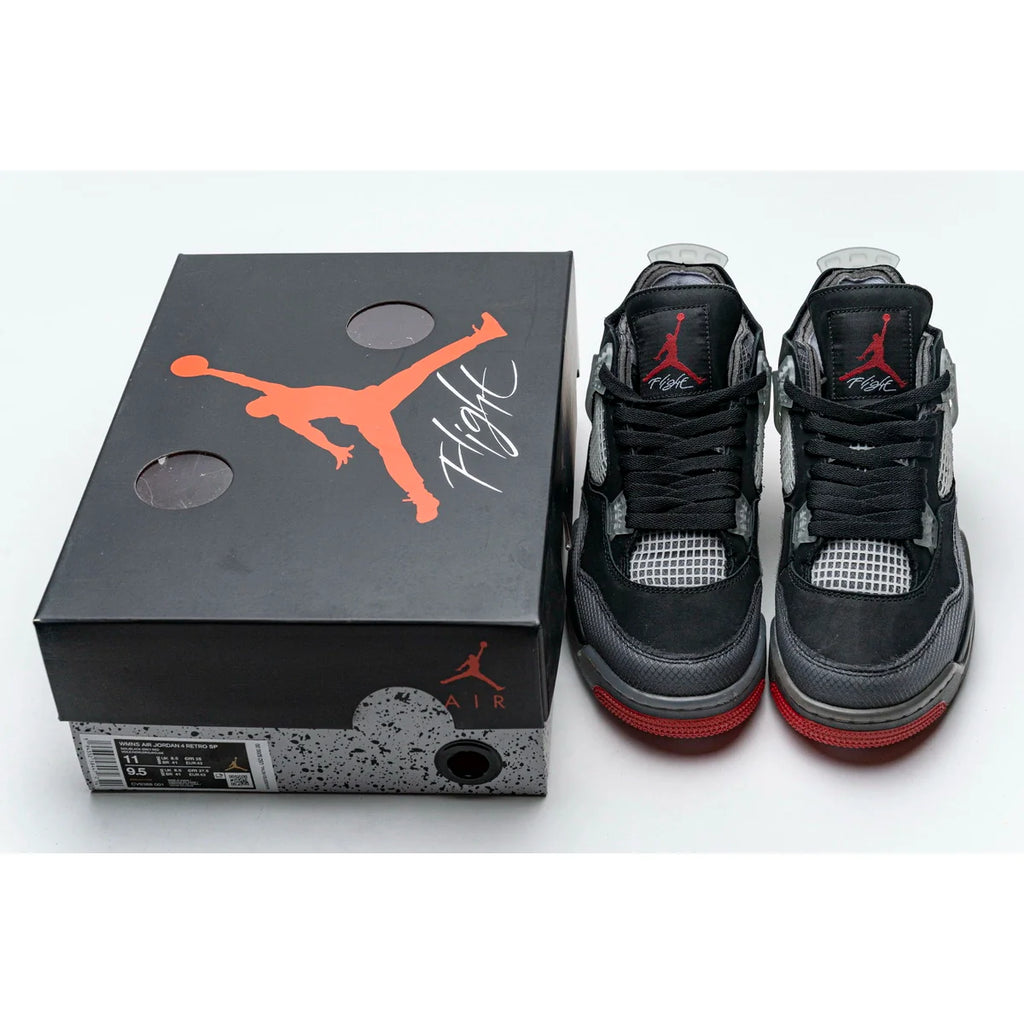 OFF White x Air Jordan 4 Retro Bred