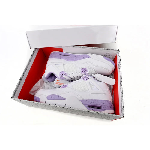 Air Jordan 4 Retro White Purple