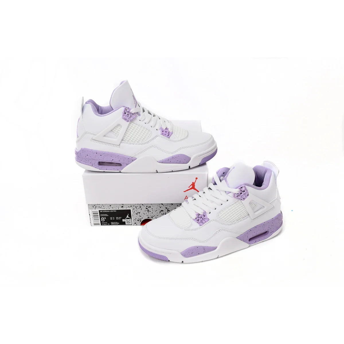 Air Jordan 4 Retro White Purple