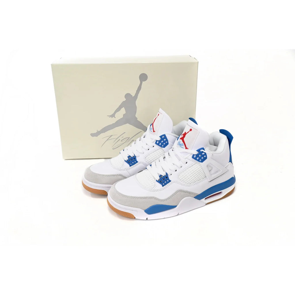 Nike SB x Air Jordan 4 White Blue