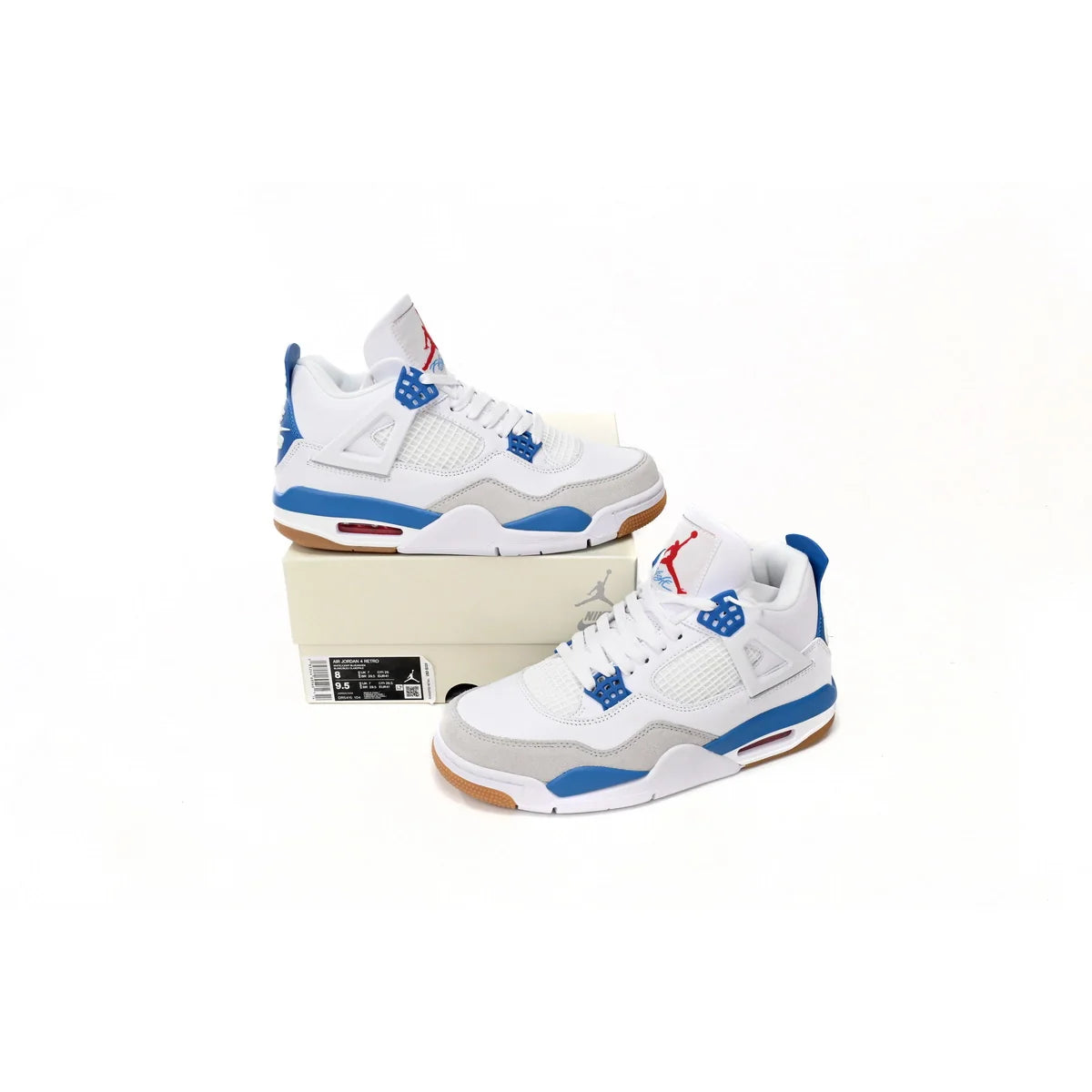 Nike SB x Air Jordan 4 White Blue