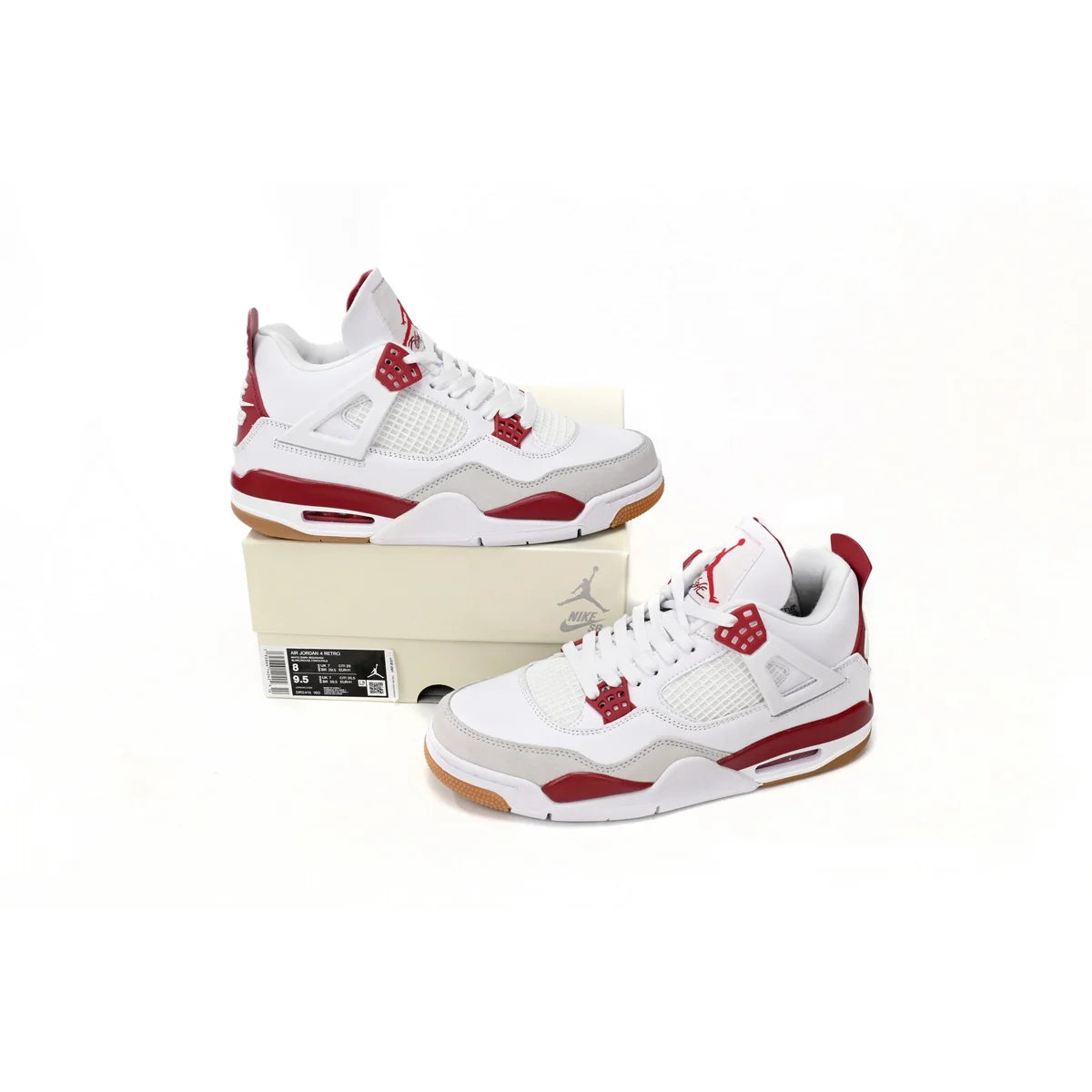 Nike SB x Air Jordan 4 White Red