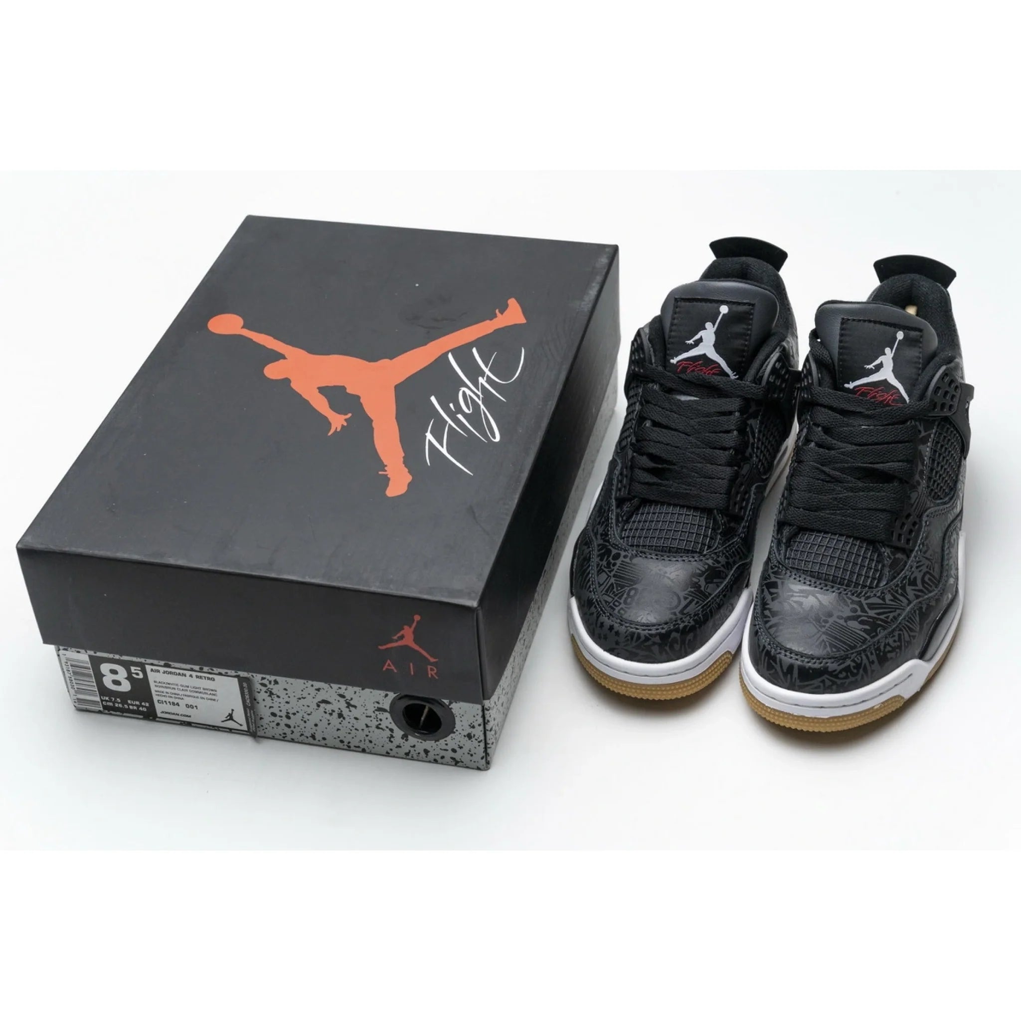 Air Jordan 4 Retro Laser Black Gum
