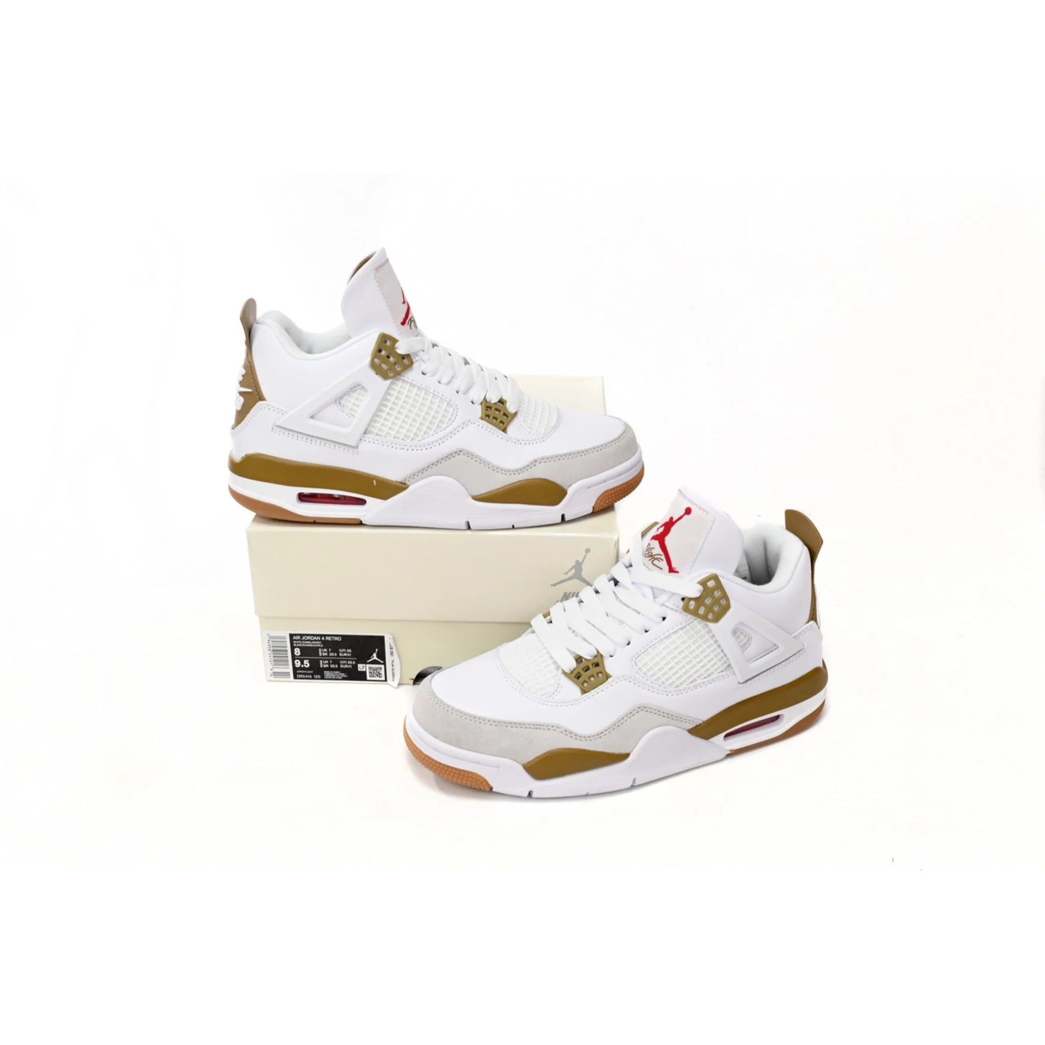 Nike SB x Air Jordan 4 White Brown