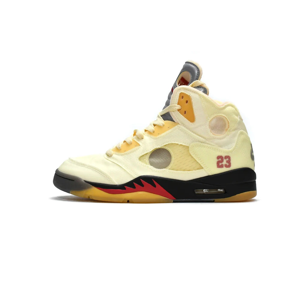 OFF White x Air Jordan 5 Retro SP Sail