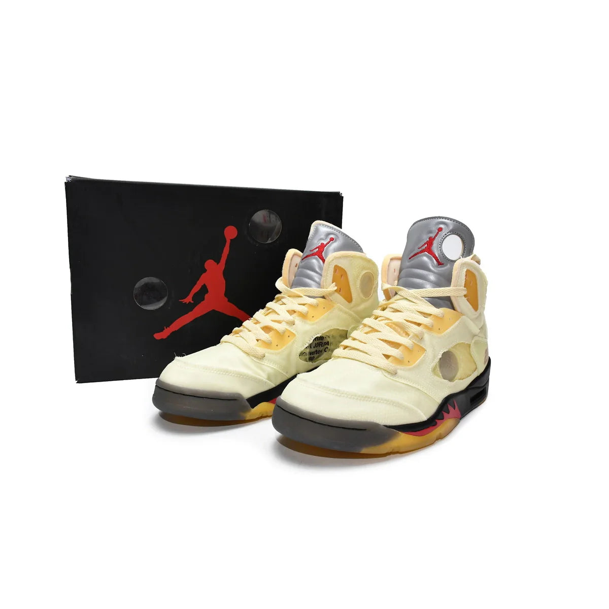 OFF White x Air Jordan 5 Retro SP Sail