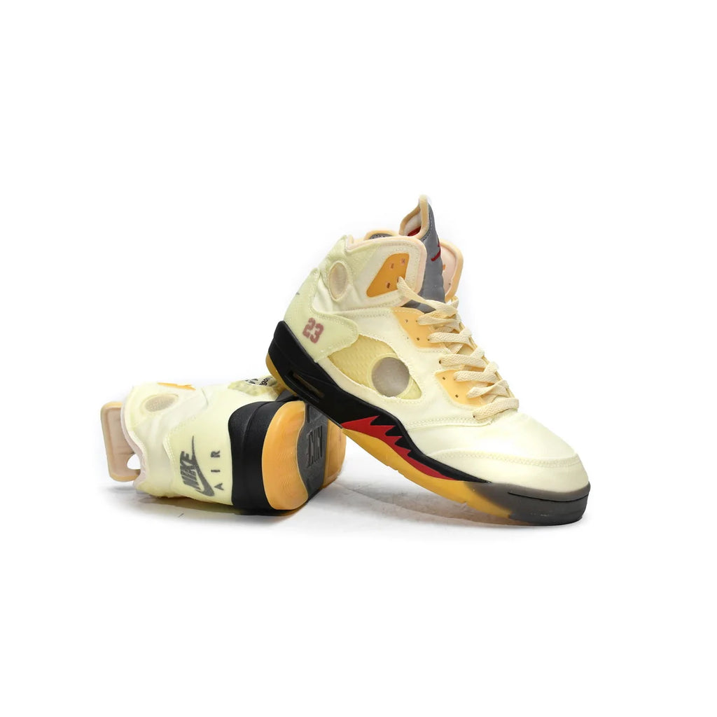 OFF White x Air Jordan 5 Retro SP Sail